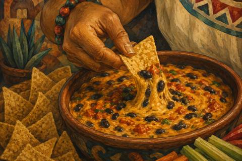 Black Bean Chilli Cheese Dip