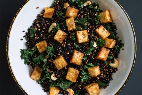 Black Quinoa & Kale Salad