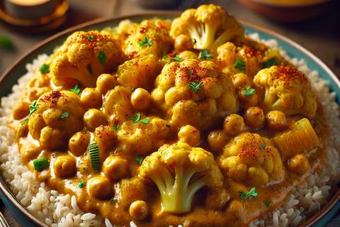 Cauliflower Chickpea Curry Carnival
