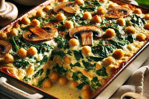 Chickpea & Spinach Casserole