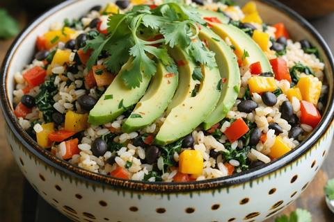 Costa Rican Gallo Pinto Breakfast Bowl