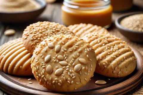 Double-Delight Tahini Cookies