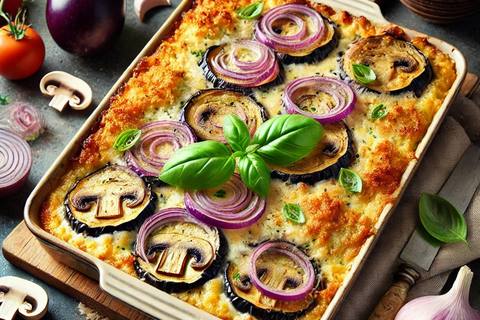 Fresh Market Eggplant Gratin