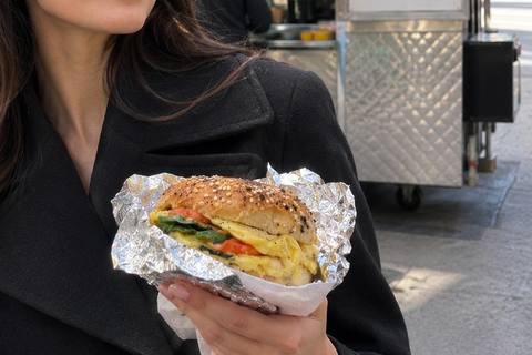 Heart Healthy: Eggs on a Bagel