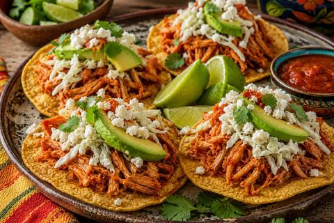 Jackfruit Tinga Tostadas