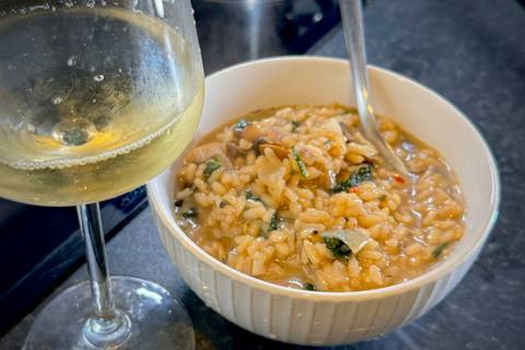 Mushroom Spinach Risotto Revel