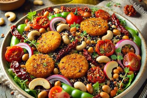 Quinoa And Vegetable Chorizo Salad