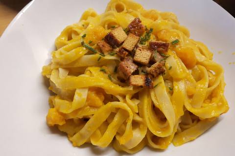 Smoky Butternut Squash Rosemary Tagliatelle