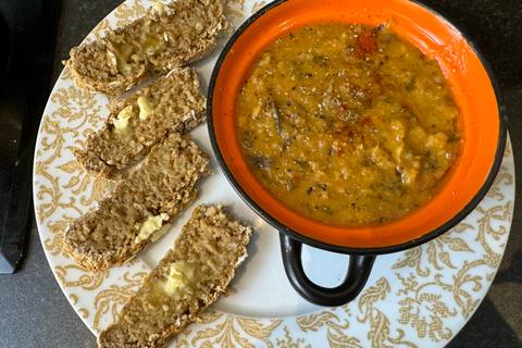 Spicy Thai Red Lentil Soup