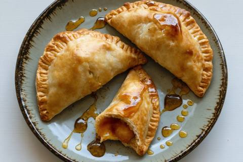 Sweet Potato Empanadas with Cinnamon Syrup