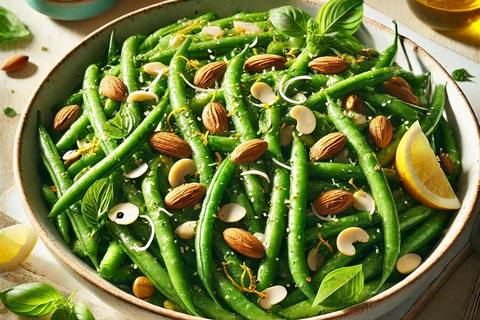 Tangy Green Bean & Almond Salad