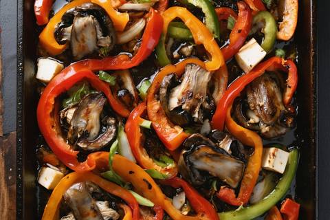 Taquería-Style Smoky Mushroom & Pepper Alambre (Alambre de Setas)