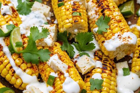 Vegan Esquites with Lime, Chile and Tofu Cotija