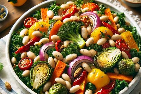 White Bean & Roasted Vegetable Salad