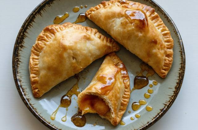 Sweet Potato Empanadas with Cinnamon Syrup