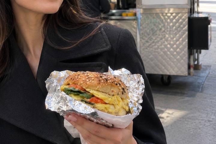 Heart Healthy: Eggs on a Bagel