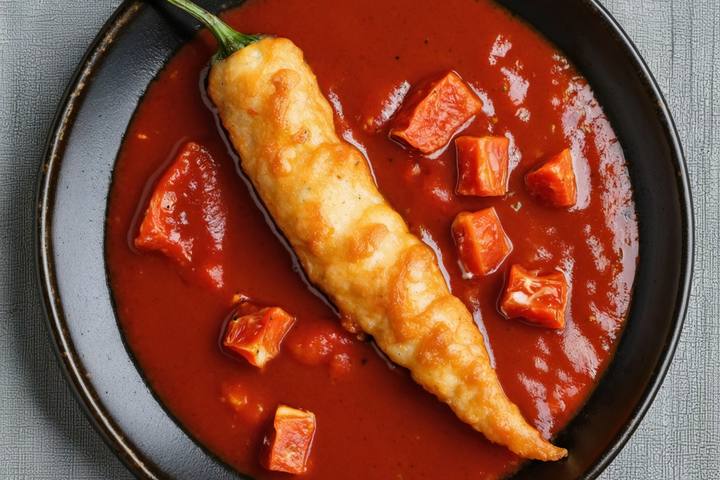 Vegan Cheese-Stuffed Poblano and Ancho Chillies (Chiles Poblanos y Anchos Rellenos de Queso)