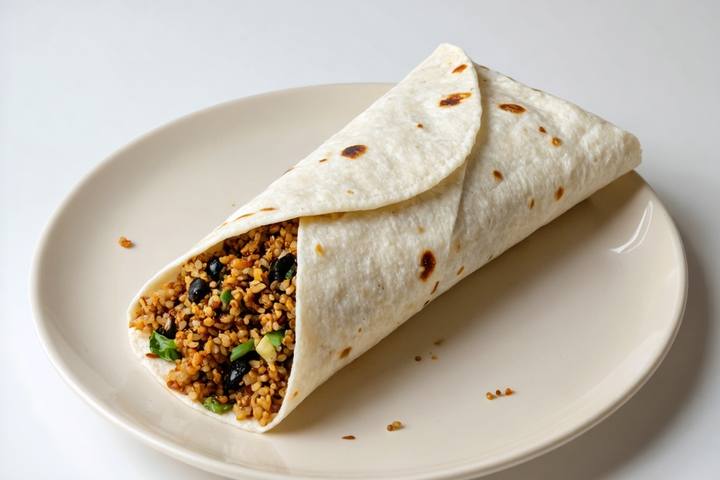 Vegan Quinoa and Tofu Burrito
